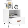 White engineered wood bedside table 40x35x47.5 cm by vidaXL, Nightstands - Ref: Foro24-827372, Price: 42,57 €, Discount: %