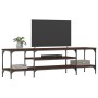 Mueble TV hierro madera contrachapada roble marrón 161x35x45 cm en Muebles TV | Comprar online en Foru.es