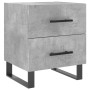 Mesita noche 2 uds madera ingeniería gris hormigón 40x35x47,5cm de vidaXL, Mesitas de noche - Ref: Foro24-827365, Precio: 93,...