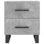 Mesita noche 2 uds madera ingeniería gris hormigón 40x35x47,5cm de vidaXL, Mesitas de noche - Ref: Foro24-827365, Precio: 93,...