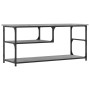 Mueble de TV contrachapada y acero gris Sonoma 103x38x46,5 cm en Muebles TV | Comprar online en Foru.es
