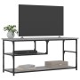 Mueble de TV contrachapada y acero gris Sonoma 103x38x46,5 cm en Muebles TV | Comprar online en Foru.es