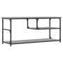 Mueble de TV contrachapada y acero gris Sonoma 103x38x46,5 cm en Muebles TV | Comprar online en Foru.es