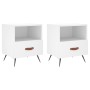 Mesitas de noche 2 uds madera ingeniería blanco 40x35x47,5 cm de vidaXL, Mesitas de noche - Ref: Foro24-827373, Precio: 61,11...