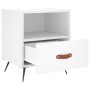Mesitas de noche 2 uds madera ingeniería blanco 40x35x47,5 cm de vidaXL, Mesitas de noche - Ref: Foro24-827373, Precio: 61,11...