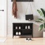 Zapatero madera de ingeniería negro 69x35x50 cm en Zapateros y organizadores de calzado | Comprar online en Foru.es