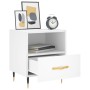 Mesita de noche madera de ingeniería blanco 40x35x47,5 cm de vidaXL, Mesitas de noche - Ref: Foro24-827388, Precio: 44,06 €, ...