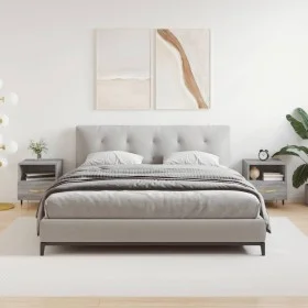 Mesitas noche 2 uds madera ingeniería gris Sonoma 40x35x47,5 cm de vidaXL, Mesitas de noche - Ref: Foro24-827401, Precio: 60,...