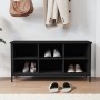 Mueble zapatero madera contrachapada negro 100x35x50 cm en Zapateros y organizadores de calzado | Comprar online en Foru.es