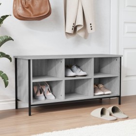 Mueble zapatero madera contrachapada gris Sonoma 100x35x50 cm en Zapateros y organizadores de calzado | Comprar online en Foru.e