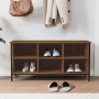 Mueble zapatero madera contrachapada roble marrón 100x35x50 cm en Zapateros y organizadores de calzado | Comprar online en Foru.