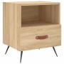 Mesita noche 2 uds madera ingeniería roble Sonoma 40x35x47,5 cm de vidaXL, Mesitas de noche - Ref: Foro24-827379, Precio: 72,...