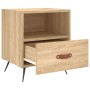 Mesita noche 2 uds madera ingeniería roble Sonoma 40x35x47,5 cm de vidaXL, Mesitas de noche - Ref: Foro24-827379, Precio: 72,...