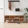 Zapatero madera de ingeniería roble Sonoma 131x35x50 cm en Zapateros y organizadores de calzado | Comprar online en Foru.es