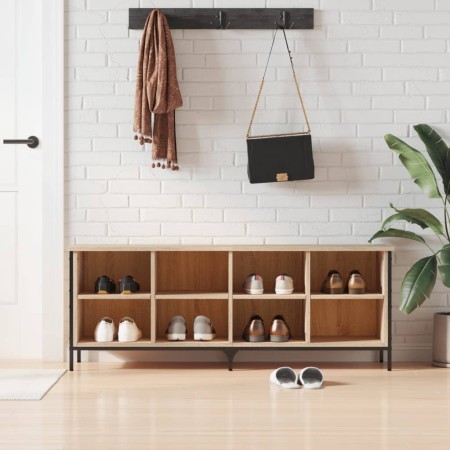 Zapatero madera de ingeniería roble Sonoma 131x35x50 cm en Zapateros y organizadores de calzado | Comprar online en Foru.es