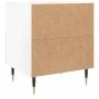 Glossy white engineered wood bedside table 40x35x47.5cm by vidaXL, Nightstands - Ref: Foro24-827392, Price: 44,71 €, Discount: %