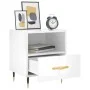 Glossy white engineered wood bedside table 40x35x47.5cm by vidaXL, Nightstands - Ref: Foro24-827392, Price: 44,71 €, Discount: %