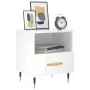 Glossy white engineered wood bedside table 40x35x47.5cm by vidaXL, Nightstands - Ref: Foro24-827392, Price: 44,71 €, Discount: %