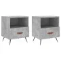 Bedside table 2 units in gray concrete engineered wood 40x35x47.5cm by vidaXL, Nightstands - Ref: Foro24-827381, Price: 72,16...