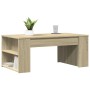 Mesa de centro madera de ingeniería roble Sonoma 102x55x42 cm en Mesas de centro | Comprar online en Foru.es