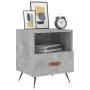 Bedside table 2 units in gray concrete engineered wood 40x35x47.5cm by vidaXL, Nightstands - Ref: Foro24-827381, Price: 72,16...