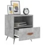 Bedside table 2 units in gray concrete engineered wood 40x35x47.5cm by vidaXL, Nightstands - Ref: Foro24-827381, Price: 72,16...