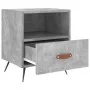 Bedside table 2 units in gray concrete engineered wood 40x35x47.5cm by vidaXL, Nightstands - Ref: Foro24-827381, Price: 72,16...