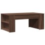 Mesa de centro madera de ingeniería marrón roble 102x55x42 cm en Mesas de centro | Comprar online en Foru.es