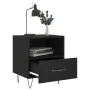 Nightstands 2 pcs black engineered wood 40x35x47.5 cm by vidaXL, Nightstands - Ref: Foro24-827423, Price: 52,50 €, Discount: %