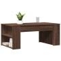 Mesa de centro madera de ingeniería marrón roble 102x55x42 cm en Mesas de centro | Comprar online en Foru.es