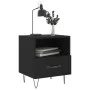Nightstands 2 pcs black engineered wood 40x35x47.5 cm by vidaXL, Nightstands - Ref: Foro24-827423, Price: 52,50 €, Discount: %
