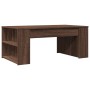 Mesa de centro madera de ingeniería marrón roble 102x55x42 cm en Mesas de centro | Comprar online en Foru.es