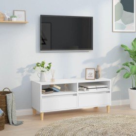 Mueble para TV madera contrachapada blanco 100x34,5x44,5 cm en Muebles TV | Comprar online en Foru.es