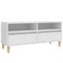 Mueble para TV madera contrachapada blanco 100x34,5x44,5 cm en Muebles TV | Comprar online en Foru.es