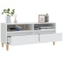 Mueble para TV madera contrachapada blanco 100x34,5x44,5 cm en Muebles TV | Comprar online en Foru.es