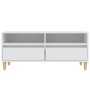 Mueble para TV madera contrachapada blanco 100x34,5x44,5 cm en Muebles TV | Comprar online en Foru.es