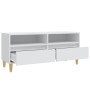 Mueble para TV madera contrachapada blanco 100x34,5x44,5 cm en Muebles TV | Comprar online en Foru.es