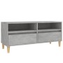 Mueble de TV madera contrachapada gris hormigón 100x34,5x44,5cm en Muebles TV | Comprar online en Foru.es