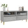 Mueble de TV madera contrachapada gris hormigón 100x34,5x44,5cm en Muebles TV | Comprar online en Foru.es