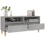 Mueble de TV madera contrachapada gris hormigón 100x34,5x44,5cm en Muebles TV | Comprar online en Foru.es