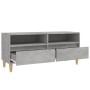 Mueble de TV madera contrachapada gris hormigón 100x34,5x44,5cm en Muebles TV | Comprar online en Foru.es