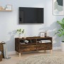 Mueble de TV madera contrachapada roble ahumado 100x34,5x44,5cm en Muebles TV | Comprar online en Foru.es