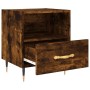 Mesita de noche madera ingeniería roble ahumado 40x35x47,5 cm de vidaXL, Mesitas de noche - Ref: Foro24-827398, Precio: 41,50...