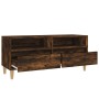Mueble de TV madera contrachapada roble ahumado 100x34,5x44,5cm en Muebles TV | Comprar online en Foru.es