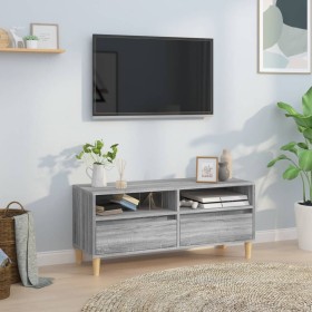 Mueble de TV madera contrachapada gris Sonoma 100x34,5x44,5 cm en Muebles TV | Comprar online en Foru.es