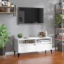 Mueble para TV madera contrachapada blanco 100x34,5x44,5 cm en Muebles TV | Comprar online en Foru.es