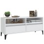 Mueble para TV madera contrachapada blanco 100x34,5x44,5 cm en Muebles TV | Comprar online en Foru.es