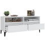 Mueble para TV madera contrachapada blanco 100x34,5x44,5 cm en Muebles TV | Comprar online en Foru.es
