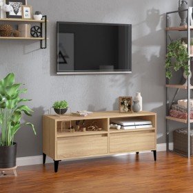 Mueble de TV madera contrachapada roble Sonoma 100x34,5x44,5 cm en Muebles TV | Comprar online en Foru.es