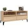 Mueble de TV madera contrachapada roble Sonoma 100x34,5x44,5 cm en Muebles TV | Comprar online en Foru.es